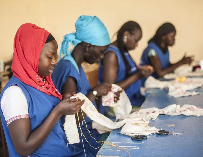 Young Senegalese women in training, Dakar