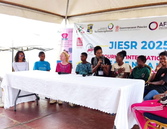 Table ronde JIESR 2025 avec les enfants, PFSCE, Madagascar
