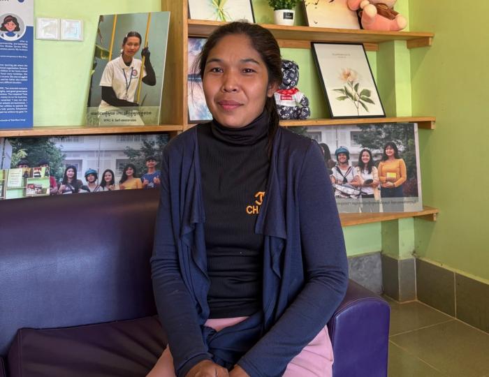 Portrait de Sim, bénéficiaire de la Maison des Familles, Cambodge