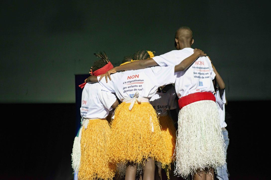 Children's performance on the occasion of the World Children’s Day, Republic of Congo © REIPER