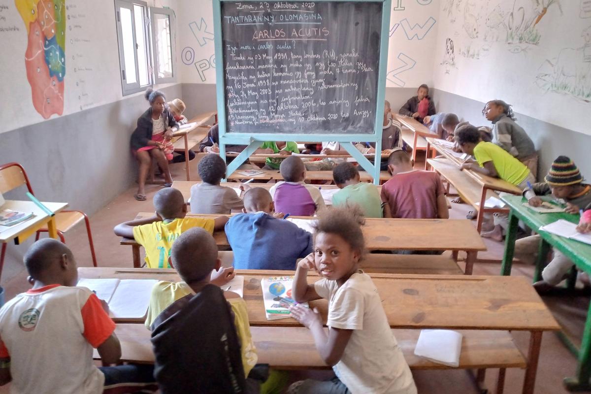 Classe d'alphabétisation, Madagascar