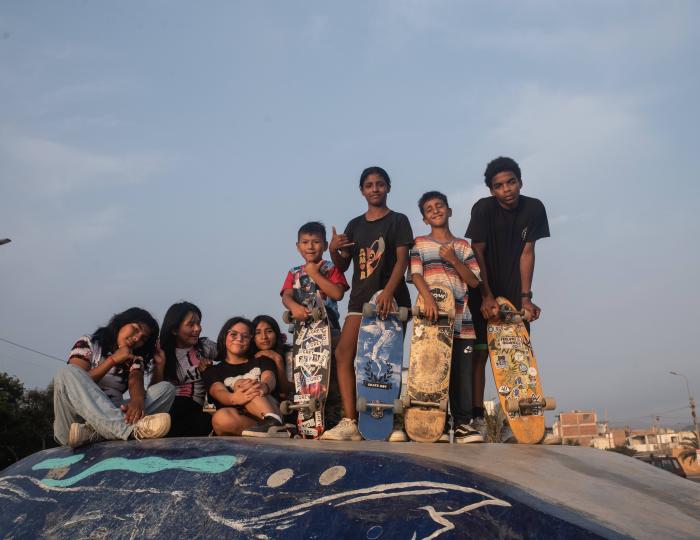 Skateboarding activity for young people, Casa Generación © Jonathan Sajoux